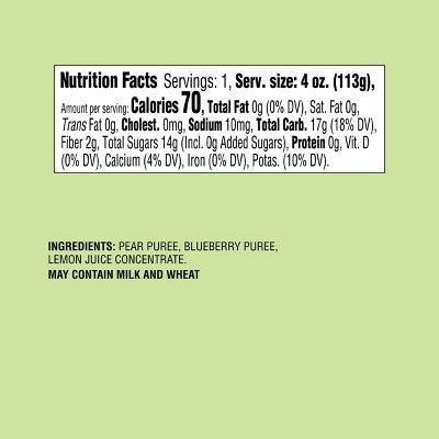 Pear Blueberry Baby Food - 4oz - Good & Gather