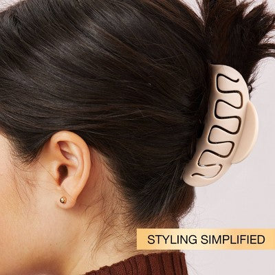 scunci Flexible Claw Clip - Neutral - All Hair
