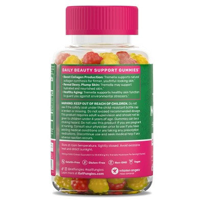 Fungies Tremella Mushroom Beauty Vitamin Vegan Gummies - 60ct