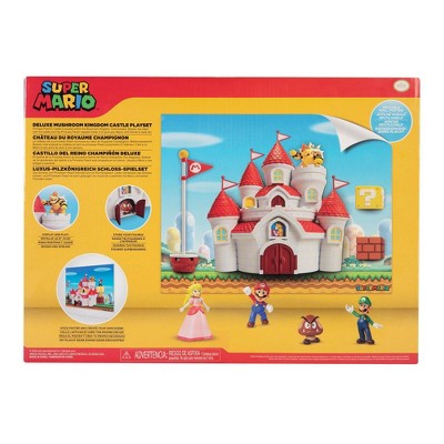 Nintendo 2.5'' Deluxe Mushroom Kingdom Castle Action Figure Playset