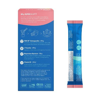 Nello Supercalm Calming Drink Mix Supplement Powder - Raspberry Lemonade - 10ct