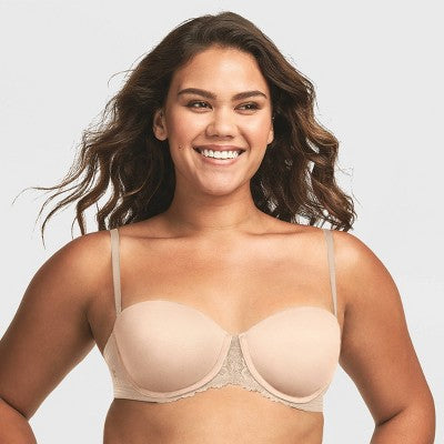 Maidenform Women's Strapless Push-Up Bra SE1102 - Paris Beige 34B