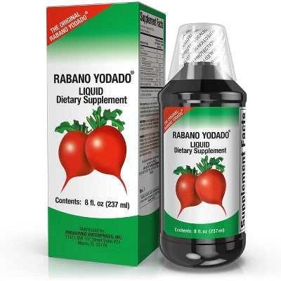 Rabano Yodado Dietary Supplement Liquid Herbal Formula, 8 oz Bottle