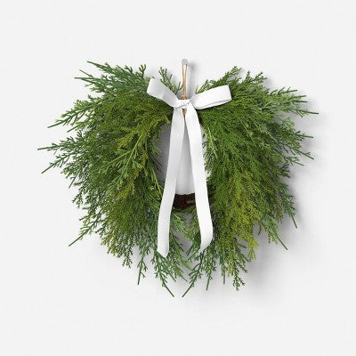 Draping Cedar Mini Christmas Wreath Green - Room Essentials