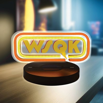 Stranger Things WSQK Radio Station Desktop Neon Logo