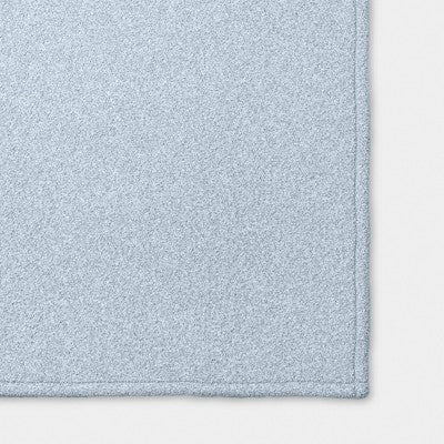 50"x70" Heathered Comfort Plush Throw Blue/White - Room Essentials