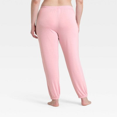 Women's Jersey Jogger Pajama Pants - Auden Light Pink XXL