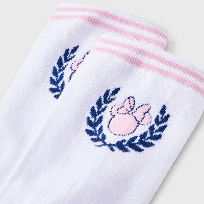 Women's White Minnie Mouse Socks - White S/M