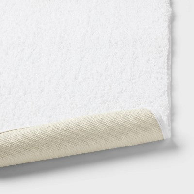 24"x38" Performance Plus Plush Non Skid Bath Rug White - Threshold