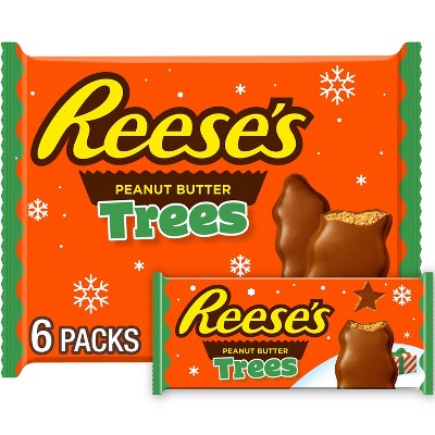 Reese's Christmas Chocolate Peanut Butter Trees Candy - 1.2oz/6ct