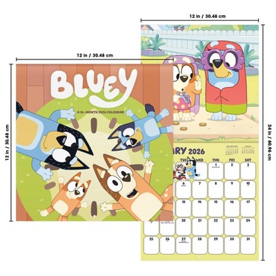 DateWorks 12"x12" 2026 Bluey Wall Calendar
