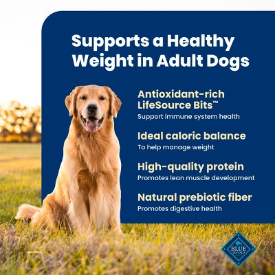 Blue Buffalo Life Protection Formula Natural Adult Healthy Weight Dry Dog Food Chicken and Brown Rice - 5lbs