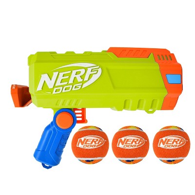NERF Compact Blaster with Folding Handle Ball Launcher Dog Toy - 4pc