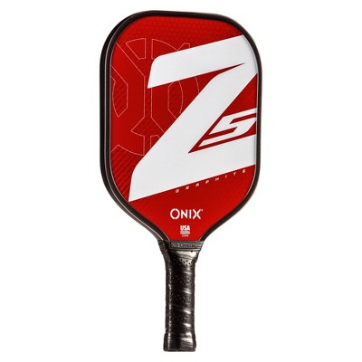 Onix 15.5'' Z5 Wide Body Pickleball Paddle - Red: Stiff Graphite Racquet, 8.125" Head