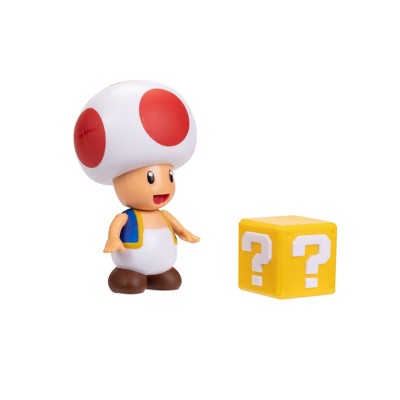 Nintendo Super Mario Toad with Question Mark Block Action Figure