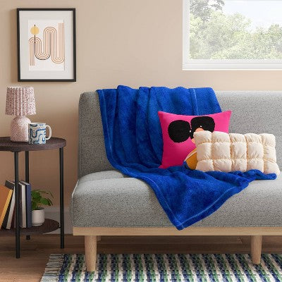Lumbar Puffy Bread Pillow Pearl - Room Essentials