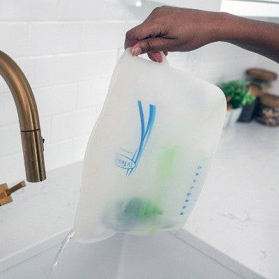 Dr. Brown's Silicone Microwave Sterilizer Steam Bag: Grip Handle, Reusable, BPA-Free