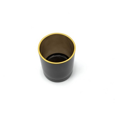 9.6 oz Lowball Glass Black - Bullseye's Playground