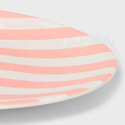 18" Figural Oval Striped Serving Platter - Sun Squad