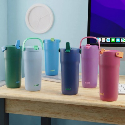 Zak Designs 20 fl oz Double Walled Stainless Steel Sutton Tumbler - Periwinkle