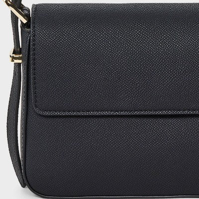 Flap Shoulder Bag - A New Day Black