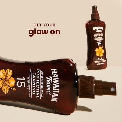 Hawaiian Tropic Tanning Oil Pump Spray - SPF 15 - 8 fl oz