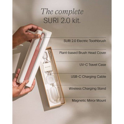 SURI 2.0 Sonic Electric Toothbrush with UV Travel Case and Brush Head - Canyon Sunrise