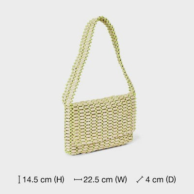 Wood Bead Shoulder Bag - Universal Thread Brown/Green
