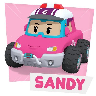 Robocar Poli 4" Transforming Robot - Sandy | Emergency Rescue Vehicle Action Figures | Kids Educational Pretend Play Toy