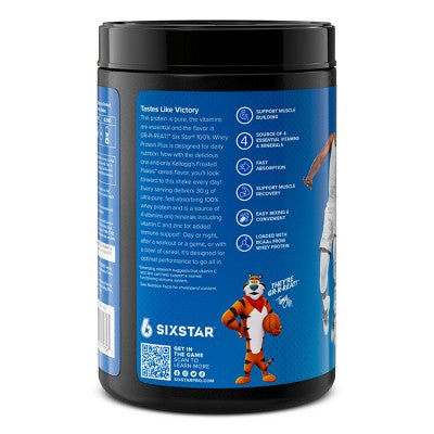 Six Star 100% Whey Protein Plus Kelloggs - Frosted Flakes: Gluten-Free Muscle Growth Powder