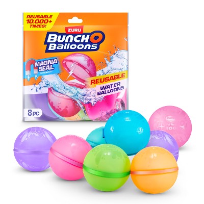 LOT OF 2!! Bunch O Balloons Reusable Water Balloons MAGNA SEAL 8pc