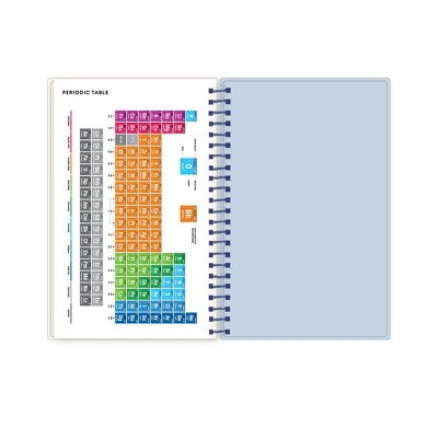 Blue Sky Weekly/Monthly Spiral Planner 5"x8" Printed Dylan Blue Check Swirl