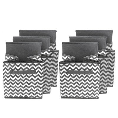 Sorbus Chevron Cube Basket for Home Bathroom and More