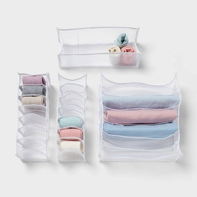 Mesh Drawer Organizer Inserts 4pk - Brightroom