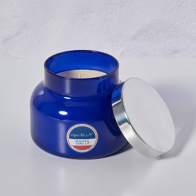 Capri Blue Signature Havana Vanilla Jar Candle 19oz Blue