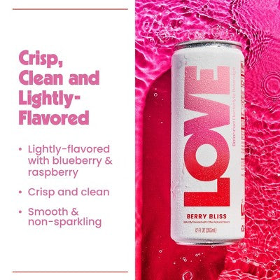 Be LOVE Berry Bliss Balanced Electrolyte Drink for Anytime Hydration - 4pk/12 fl oz