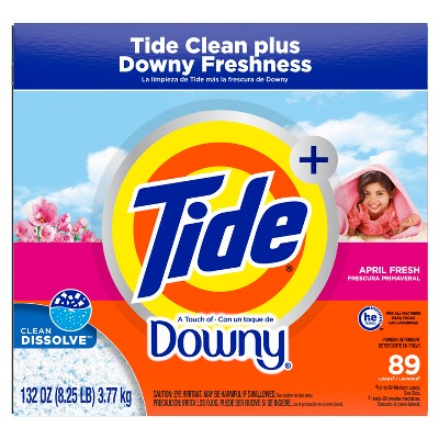 Tide with Downy Powder Laundry Detergent - 89 Loads