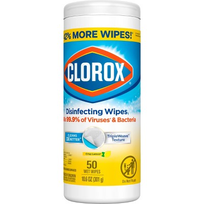 Clorox Lemon Disinfecting Wipes - 50ct