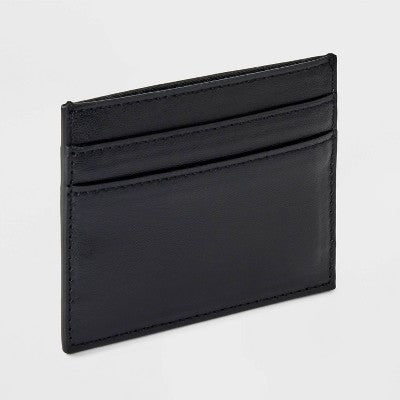 Basic Card Case Wallet - A New Day Jet Black