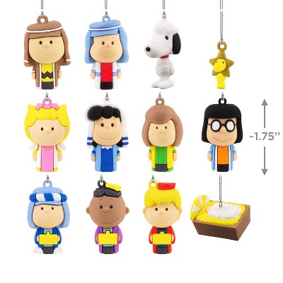 Hallmark 12pc Peanuts Nativity Countdown Christmas Tree Ornament Set