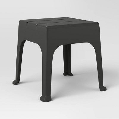 Resin Patio Accent Table Black - Room Essentials