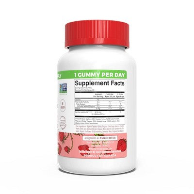 MaryRuth's Kids' Organic Probiotic Gummies - 60ct: Gluten-Free, Non-Dairy, Vegan, 1 Billion CFUs