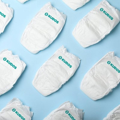 Kudos Chlorine Free Cotton-Lined Disposable Diapers - Size 5 - 44ct