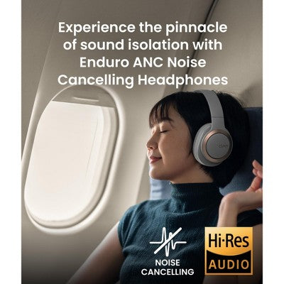 Cleer Audio Enduro ANC Noise Canceling Headphones,  Light Grey