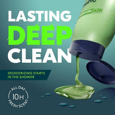 Degree All Day Fresh Body Wash - Energy - 20 fl oz: Gel, Paraben-Free, Deodorizing, Normal to Dry Skin
