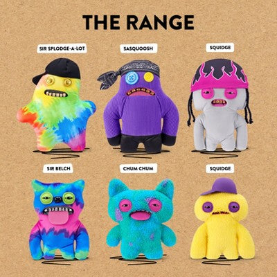 Fuggler 9" Fugg Life Squidge gray Stuffed Animal