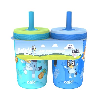 Zak Designs 2pk 15oz Bluey Kelso Tumbler Set