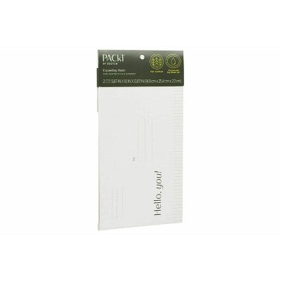 Scotch 2pk Packt Mailer White: Self-Adhesive Padded Envelopes for Mailing, 11" x 6", Paper Material
