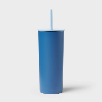 26oz Tumbler with Straw Navy Blue - Sun Squad