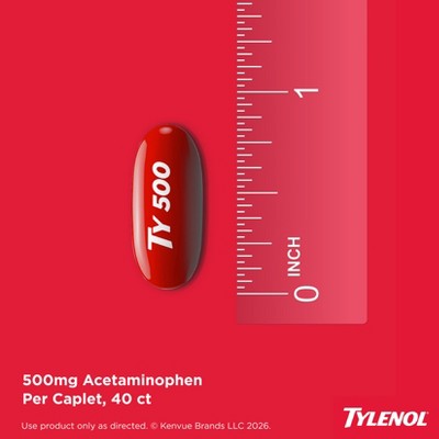 Tylenol Extra Strength Liquid Gels, Pain Reliever & Fever Reducer - Acetaminophen - 40ct